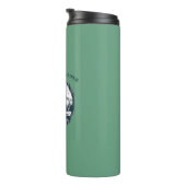 Bouteilles Isothermes Blue Deer Woods & Mountains Custom Text & Name (Tourné sur la droite)
