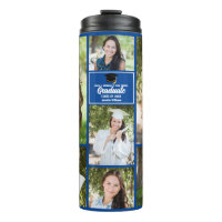 Blue Graduate Photo Collage Graduation Cadeau