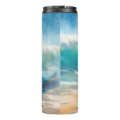 Bouteilles Isothermes Blue Heeler Beach Surfing Peinture (Dos)