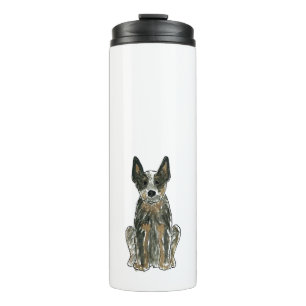 Bouteilles Isothermes Blue Heeler, chien de chasse australien