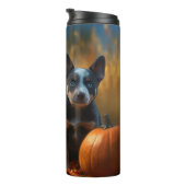 Bouteilles Isothermes Blue Heeler Chiot Automne Citrouille de plaisir (Tourné sur la droite)