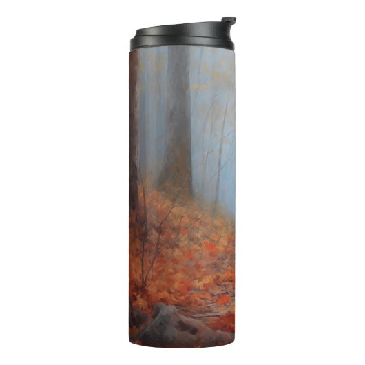 Bouteilles Isothermes Blue Heeler dans les feuilles d'automne automne au (Tourné sur la gauche)