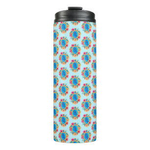 Bouteilles Isothermes Blue Island Tortues de mer tropicales Floral