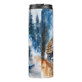 Bouteilles Isothermes Blue Log Camion Forêt de neige (Dos)