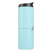 Bouteilles Isothermes Blue Modern Elegant Plain Simple Professional Name (Tourné sur la gauche)