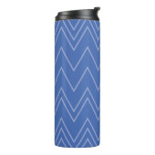 Bouteilles Isothermes Blue, moderne, simple, cool, trendy zigzag (Tourné sur la gauche)
