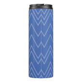 Bouteilles Isothermes Blue, moderne, simple, cool, trendy zigzag (Dos)