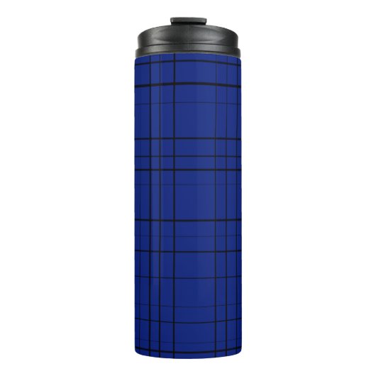 Bouteilles Isothermes Blue plaid pattern (Devant)