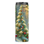 Bouteilles Isothermes Blue Red Festive Train Ornament Forest (Dos)
