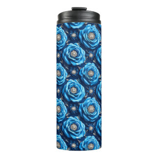 Bouteilles Isothermes Blue roses Luxury Floral Night Design🌹