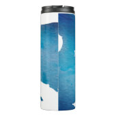 Bouteilles Isothermes Blue rustique aquarelle jeans texture ajouter le n (Dos)
