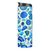 Bouteilles Isothermes Blue Sea Shells Ocean Motif (Tourné sur la droite)