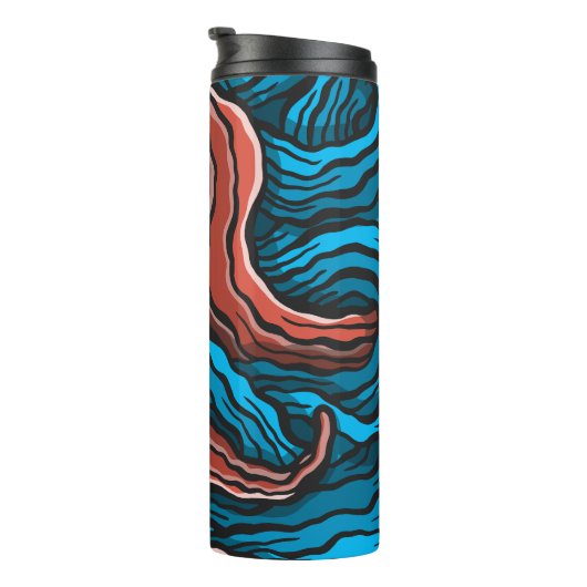 Bouteilles Isothermes Blue Tentacles (Tourné sur la droite)