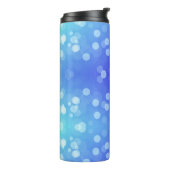 Bouteilles Isothermes Blue travel mug with a black lid  (Tourné sur la gauche)