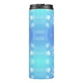 Bouteilles Isothermes Blue travel mug with a black lid  (Dos)