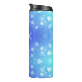 Bouteilles Isothermes Blue travel mug with a black lid  (Tourné sur la droite)