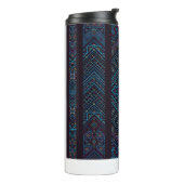 Bouteilles Isothermes Blue Tribal Geometric Pattern Thermal Tumbler (Tourné sur la gauche)