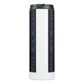 Bouteilles Isothermes Blue Tribal Geometric Pattern Thermal Tumbler (Dos)