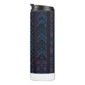 Bouteilles Isothermes Blue Tribal Geometric Pattern Thermal Tumbler (Tourné sur la droite)