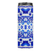 Bouteilles Isothermes Blue watercolor tribal ethnique sans couture motif (Dos)