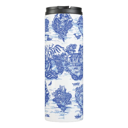 Bouteilles Isothermes Blue Willow Animal Rabbit Cerf Fox Bird Toile (Dos)