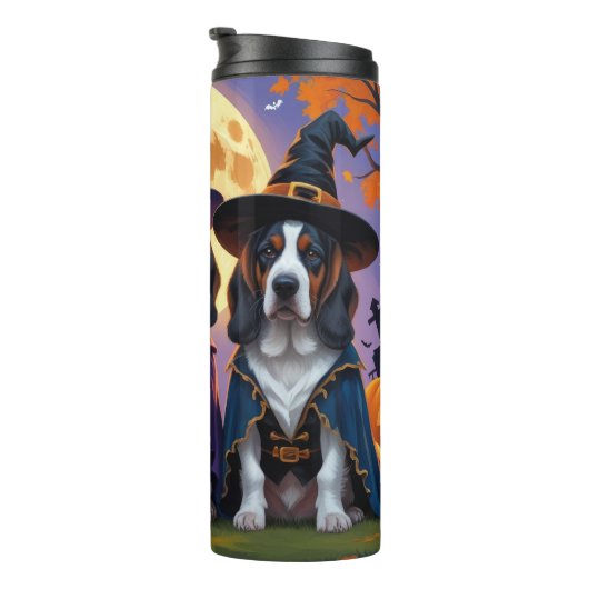 Bouteilles Isothermes Bluetick Coonhound Chiens Citrouille Halloween Fun (Tourné sur la droite)