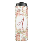 Bouteilles Isothermes Blush Bow Golf Monogramme Personnalisé (Devant)