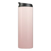 Bouteilles Isothermes Blush Dusty Rose Ombre Élégante signature (Tourné sur la droite)