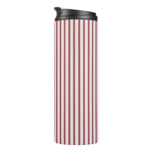 Bouteilles Isothermes Blush Pink Red Stripes Christmas (Tourné sur la droite)