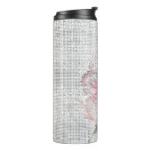 Bouteilles Isothermes Blush Pink Rose Butterfly Sparkle (Tourné sur la gauche)