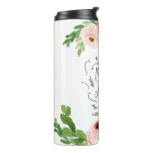 Bouteilles Isothermes Blush rose floral merci enseignant cadeau (Tourné sur la gauche)