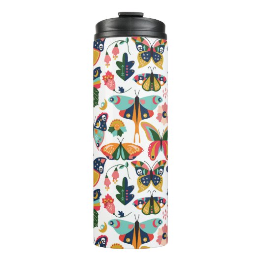 Bouteilles Isothermes Boho Butterflies : Motif en papier peint sans cout (Devant)