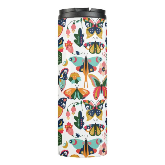 Bouteilles Isothermes Boho Butterflies : Motif en papier peint sans cout (Dos)
