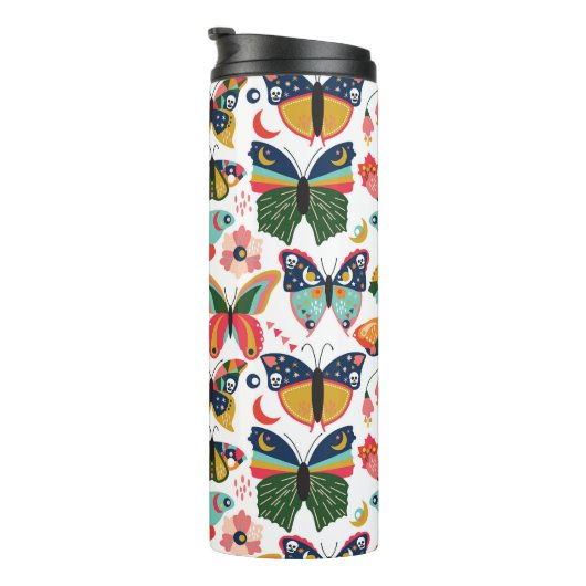 Bouteilles Isothermes Boho Butterflies : Motif en papier peint sans cout (Tourné sur la droite)