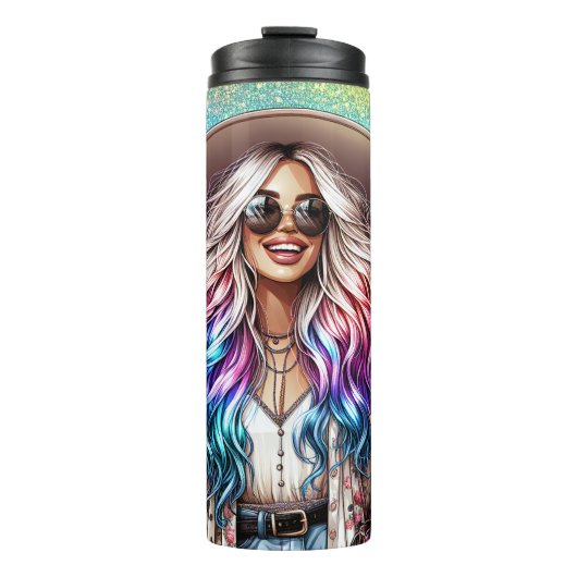 Bouteilles Isothermes Boho Chic Floral Café Délice (Devant)