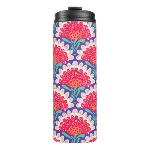 Bouteilles Isothermes Boho Chic Floral Vintage Imprimer.