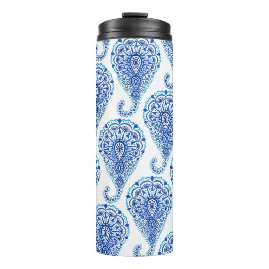 Bouteilles Isothermes Boho Chic Paisley sans fil Oriental (Devant)
