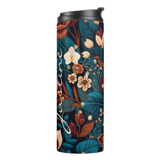Bouteilles Isothermes Boho Floral Chic Classic Thermal Tumbler (Tourné sur la gauche)