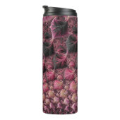 Bouteilles Isothermes Boho Funky Éclectique Rose Noir Abstrait Fractal (Tourné sur la droite)