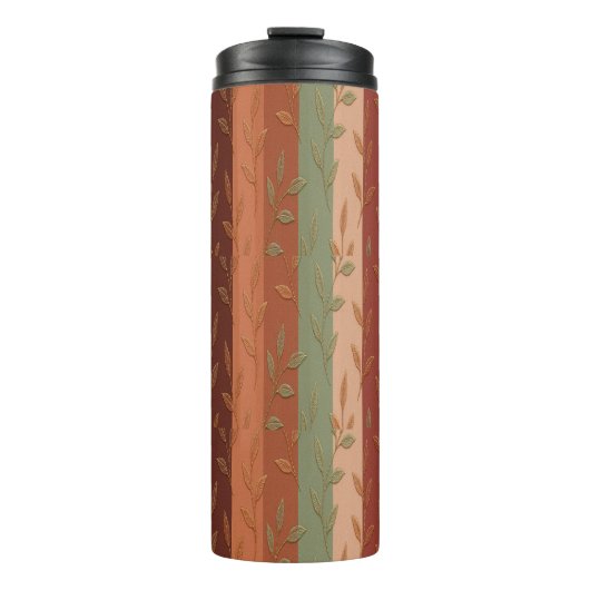 Bouteilles Isothermes Boho Leaf Motif Rustic Home Décor (Devant)