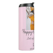 Bouteilles Isothermes Boho moderne heureux anniversaire ajouter nom date (Tourné sur la gauche)