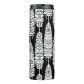 Bouteilles Isothermes Boho plumes : motif noir et blanc (Dos)