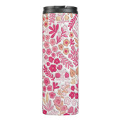 Bouteilles Isothermes Boho rose beige Floral 3D Mama gonflée (Dos)