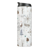 Bouteilles Isothermes Boho Twigs & Pinecone Christmas ID986 (Tourné sur la droite)