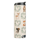 Bouteilles Isothermes Bois Bébé Forêt Animal (Tourné sur la gauche)