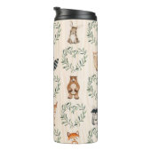 Bouteilles Isothermes Bois Bébé Forêt Animal (Tourné sur la droite)