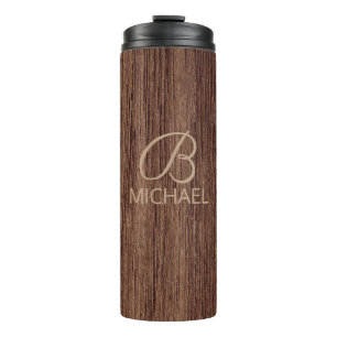 Bouteilles Isothermes Bois Bois Bois Bois Bois Avec Monogramme Nom Perso