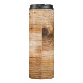 Bouteilles Isothermes Bois de sapin naturel : surface texturée (Dos)