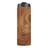 Bouteilles Isothermes Bois de teck rustique en bois Texture Grain de boi (Devant)