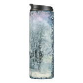 Bouteilles Isothermes Bois d'hiver enchantée Cheval blanc (Tourné sur la droite)